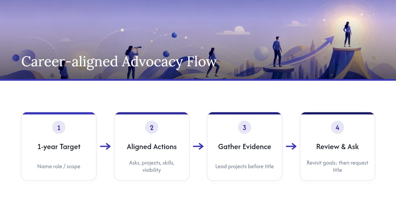 Career goals aligned with advocacy actions