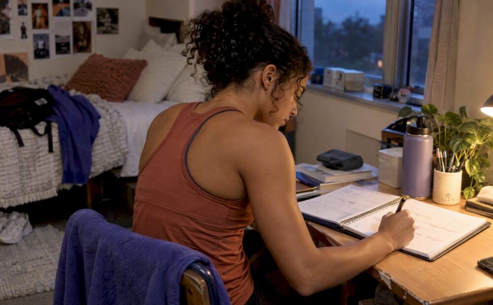 College athlete planning sleep around practice