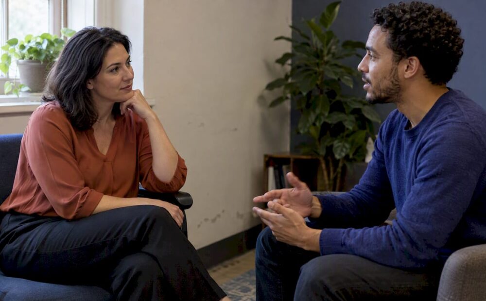 Leader listening during a feedback preferences check-in