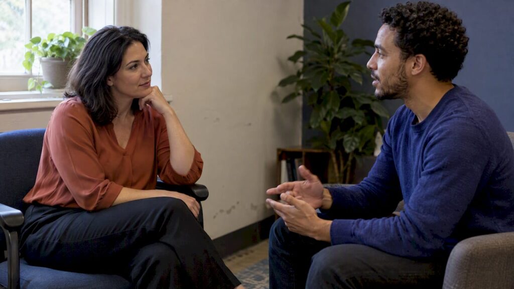 Leader listening during a feedback preferences check-in